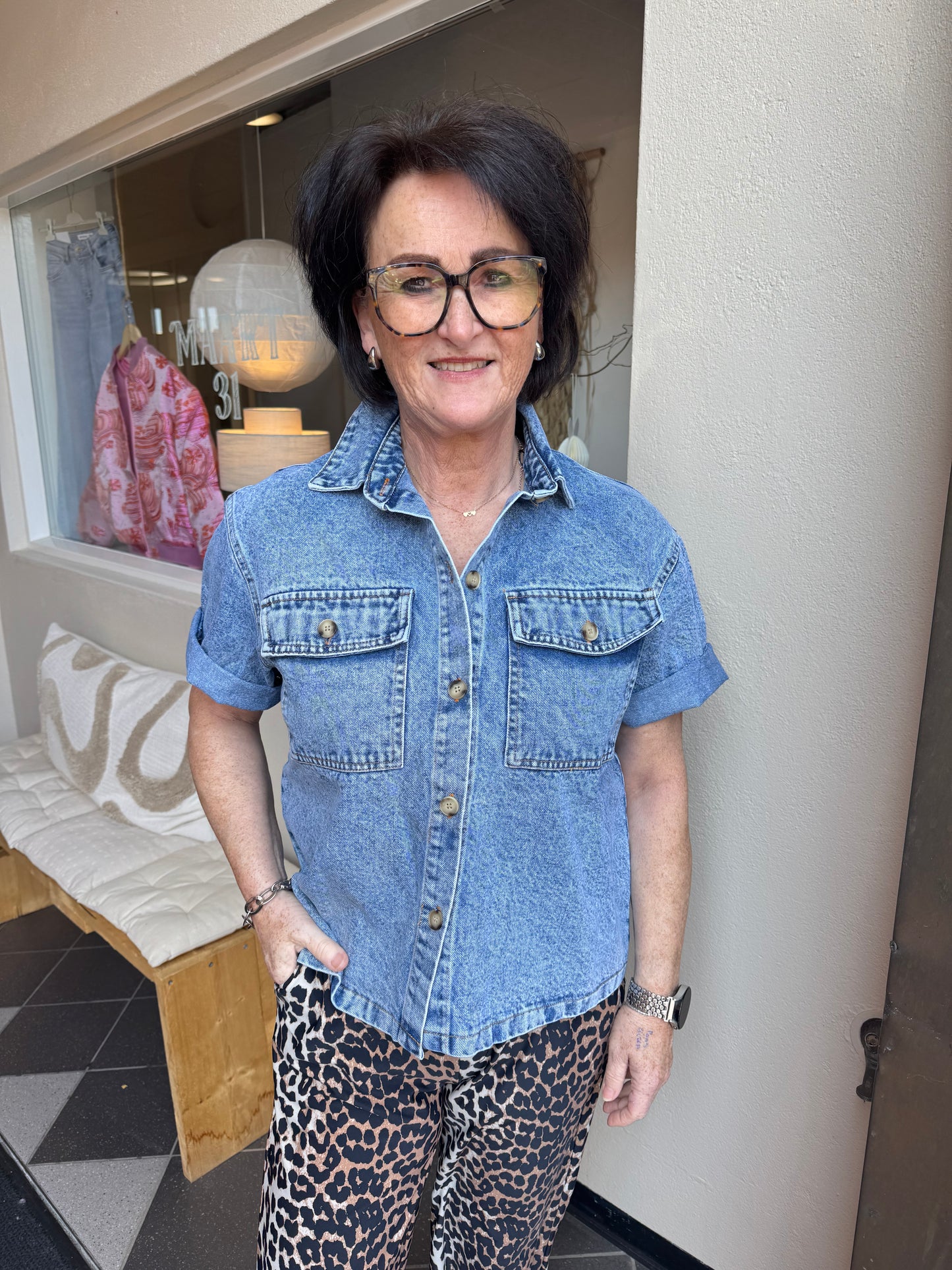 Jeansblouse Caro
