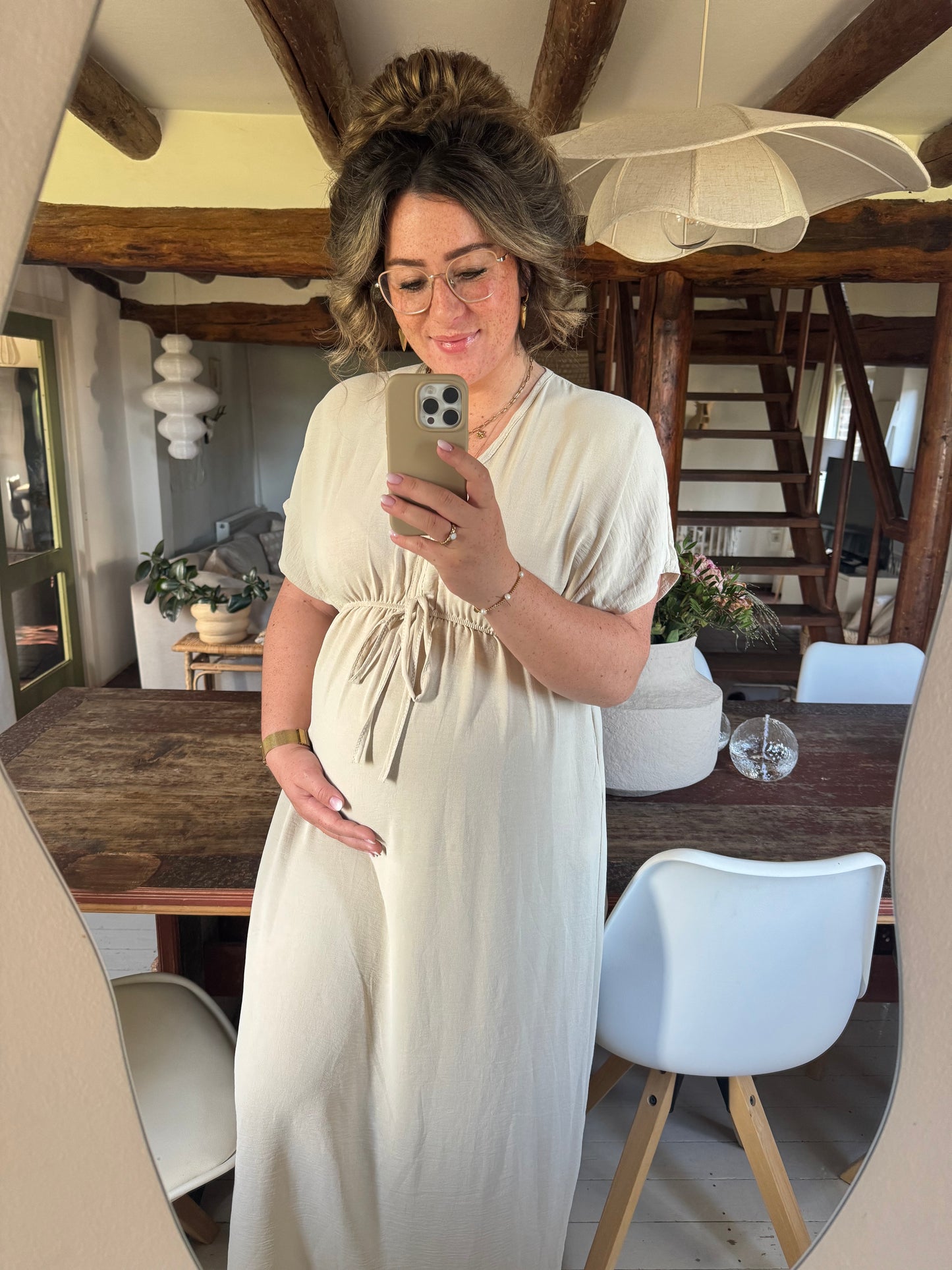 Jurk Niki Beige