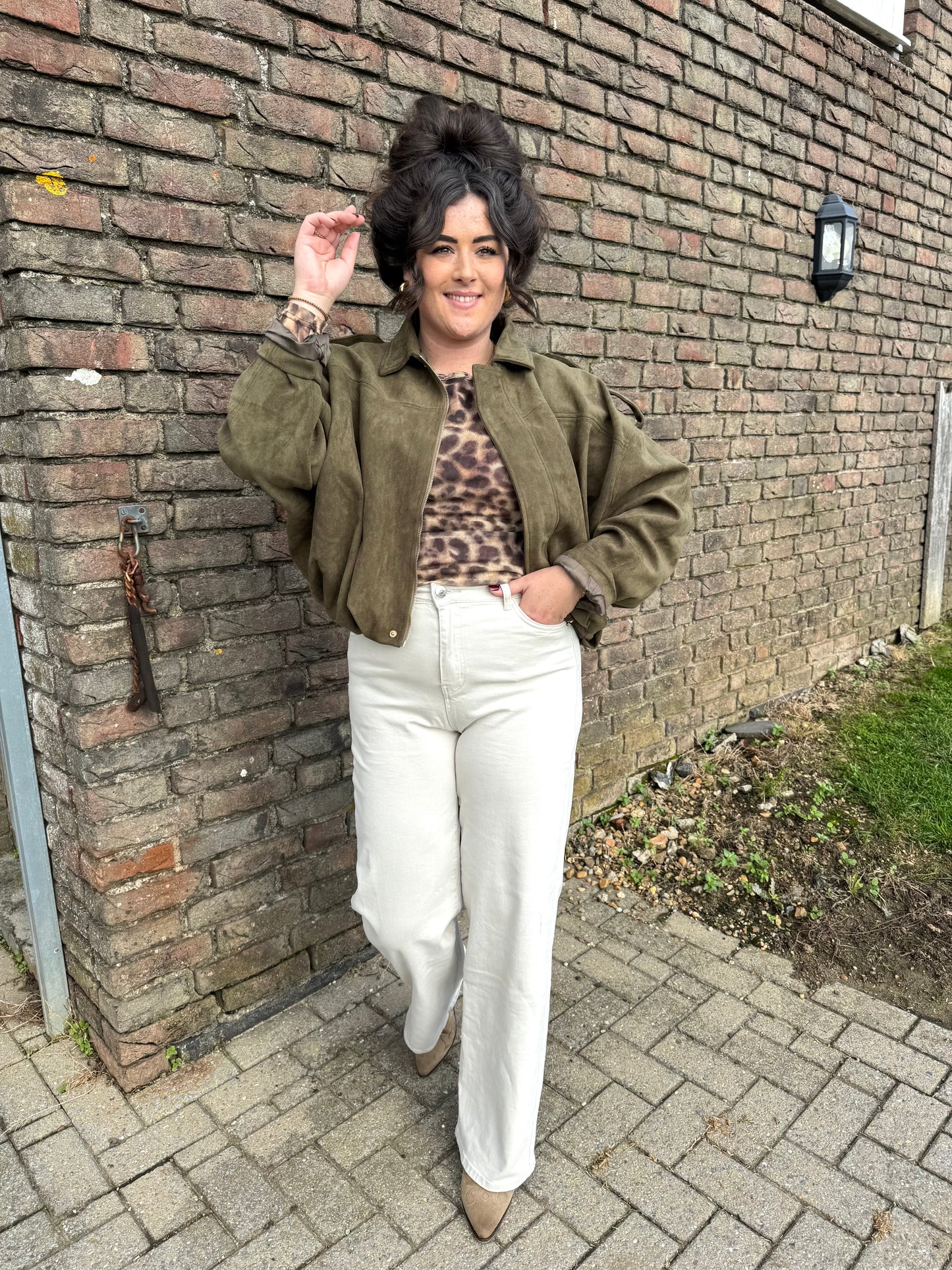 Jas Saar Legergroen