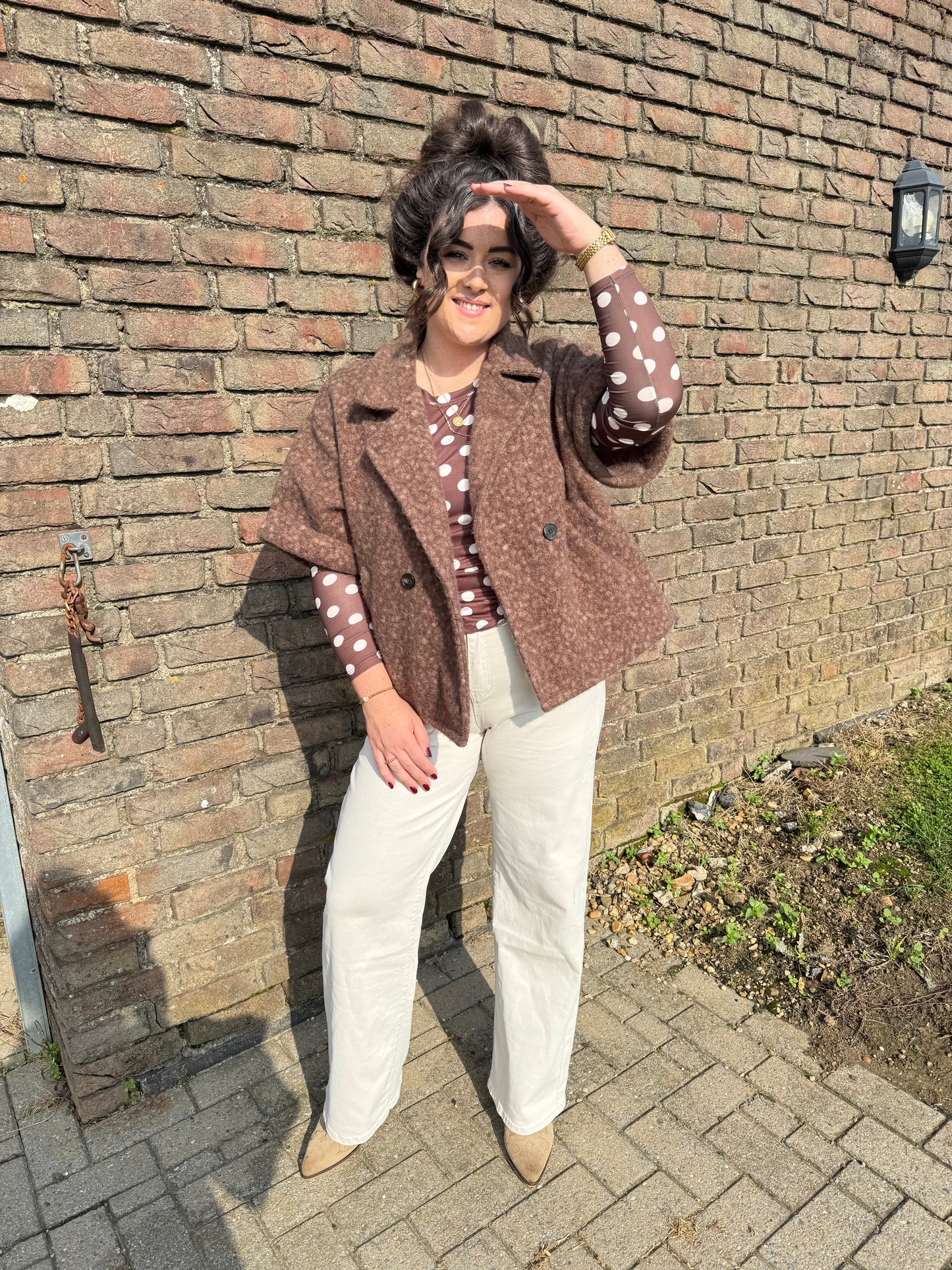 Top Zita Bruin