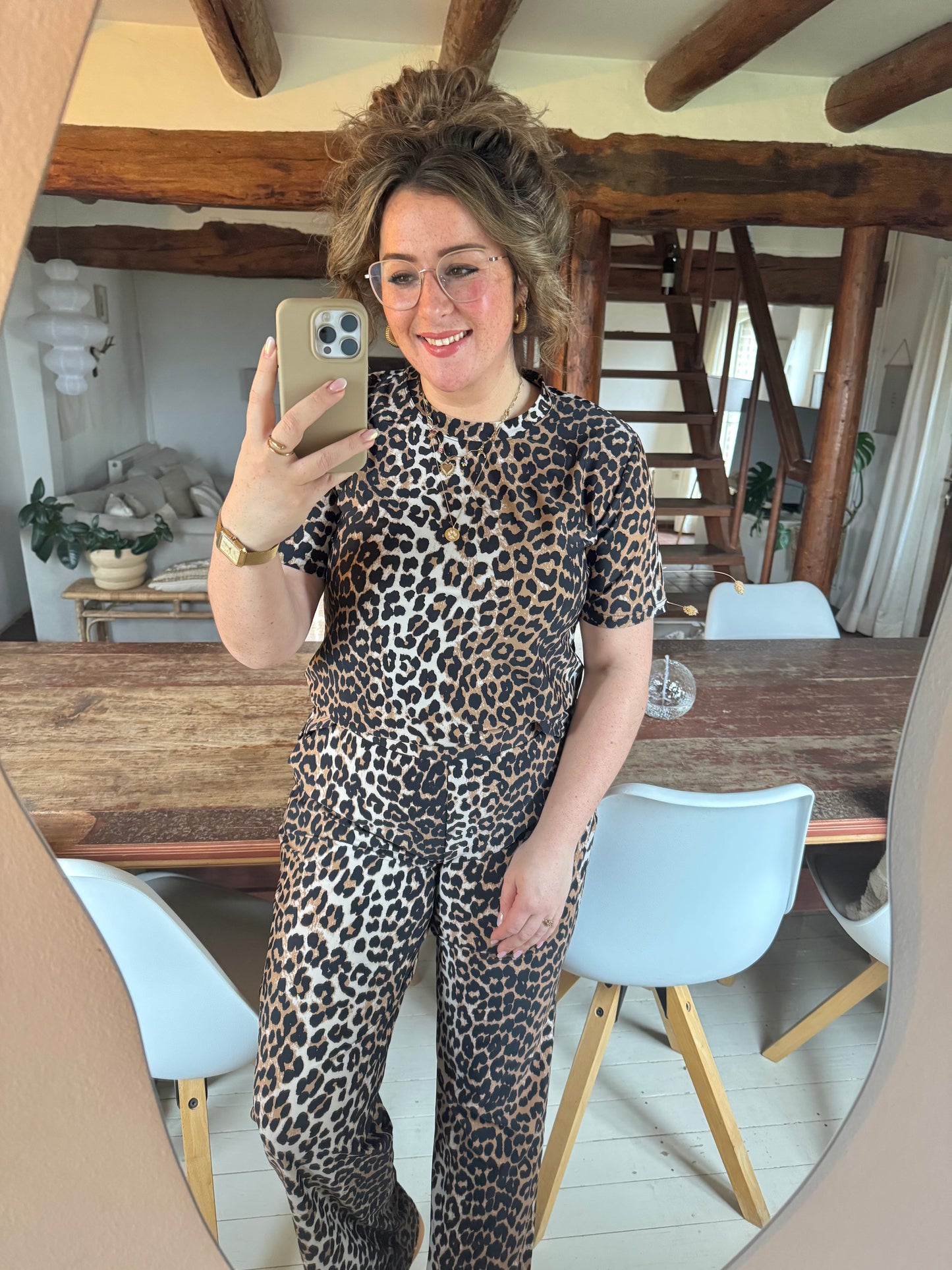 Broek Travel leopard