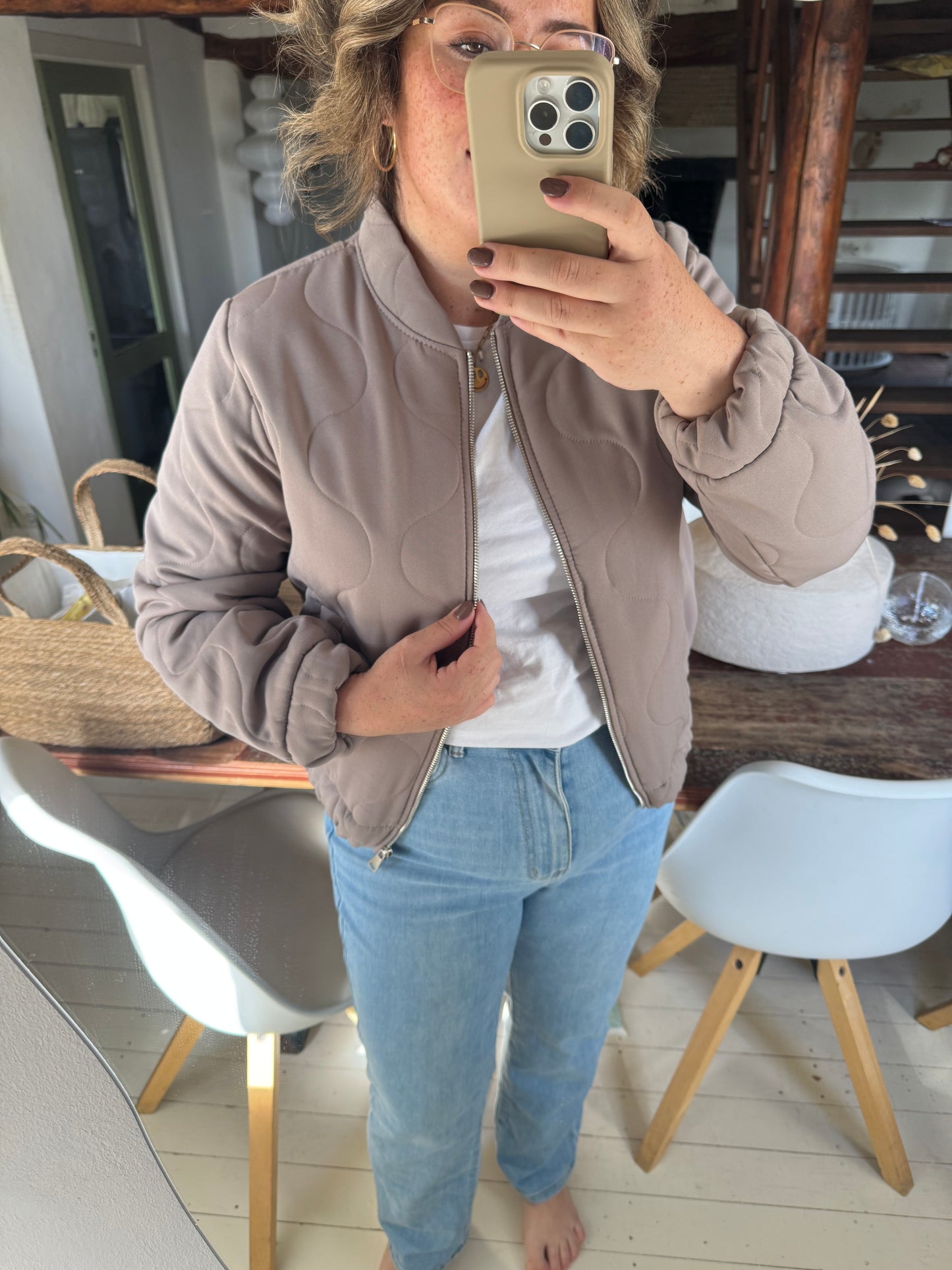 Bomber Juul Taupe