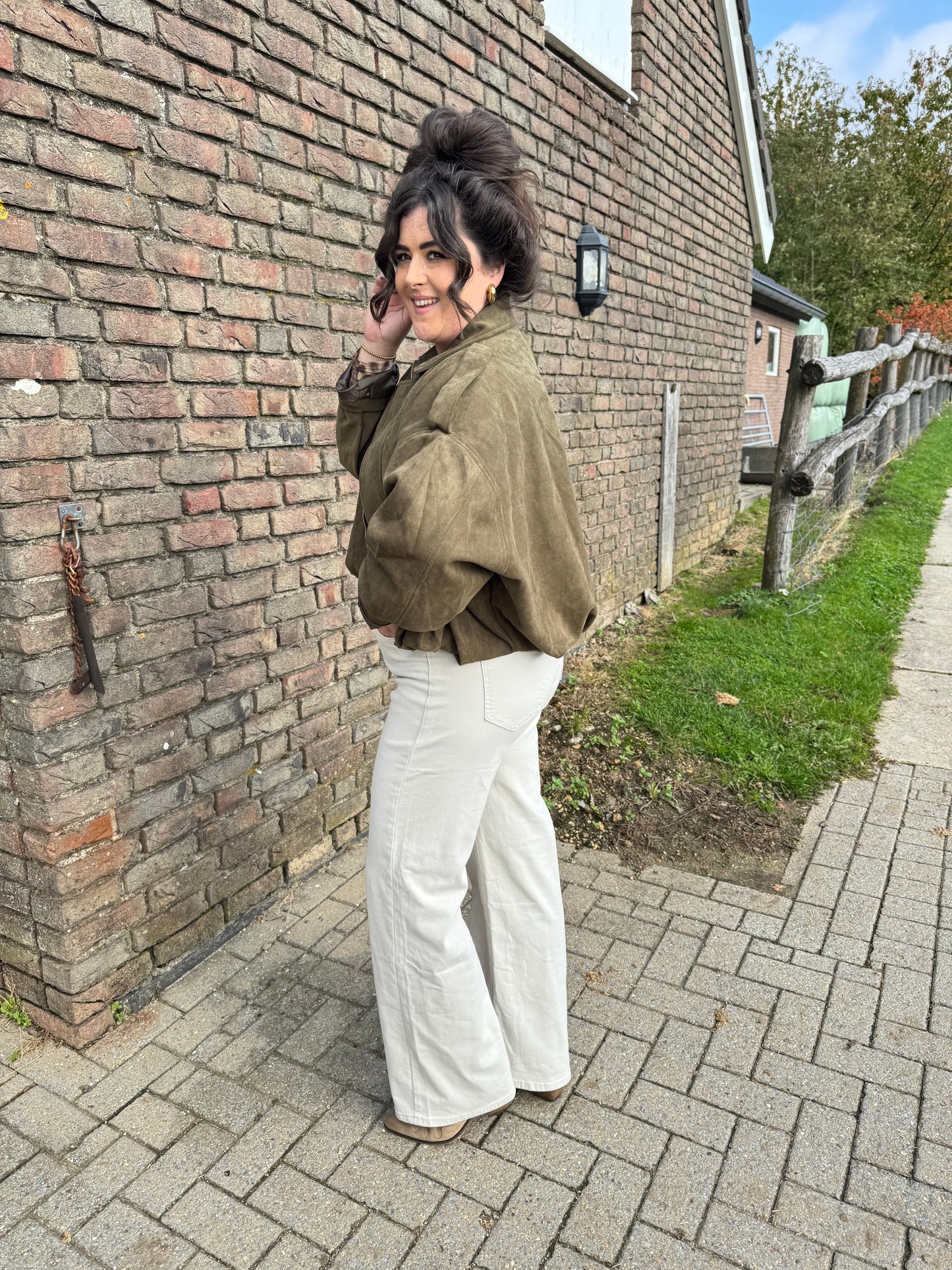 Jas Saar Legergroen