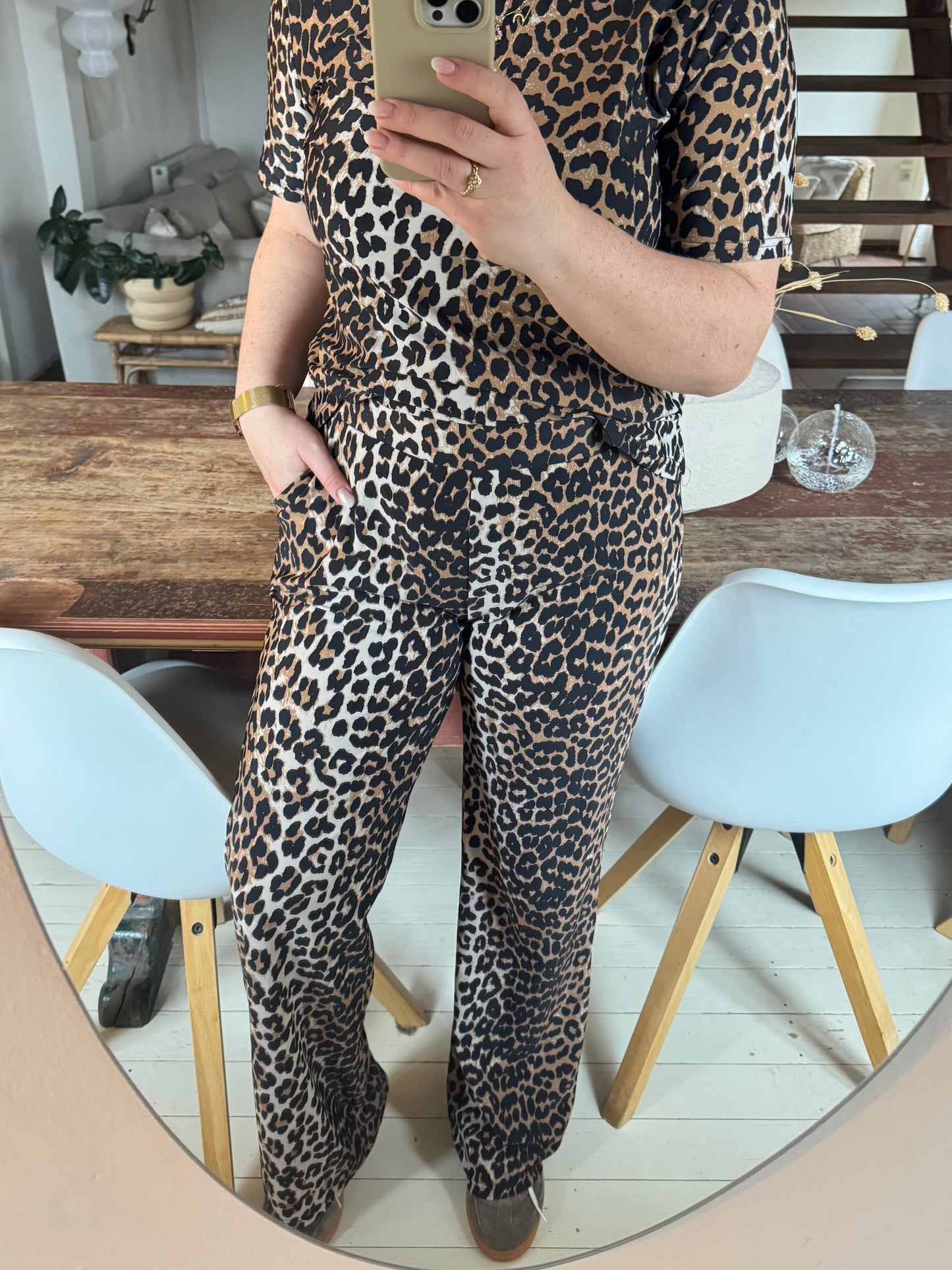 Broek Travel leopard