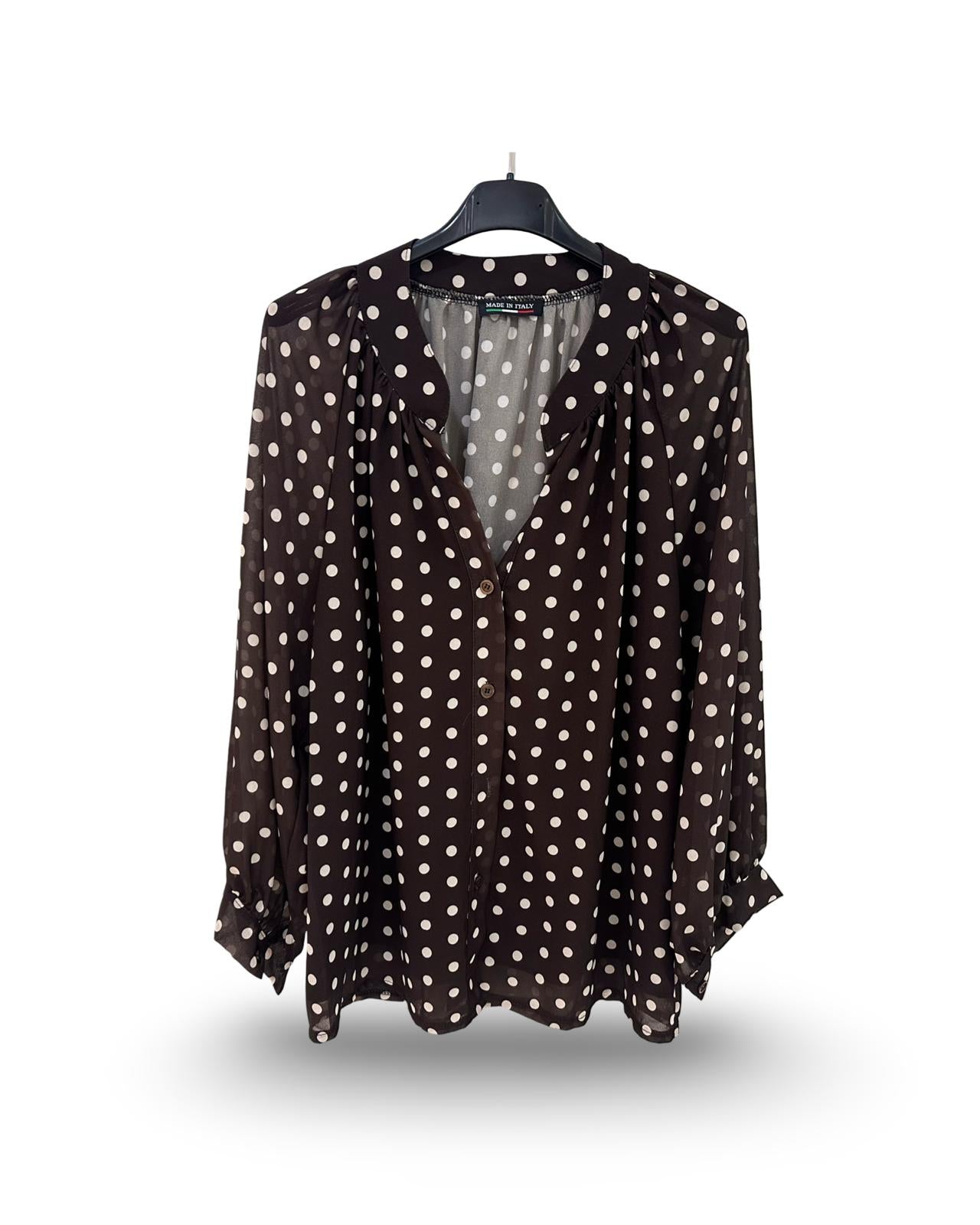 Blouse Polka dot Bruin