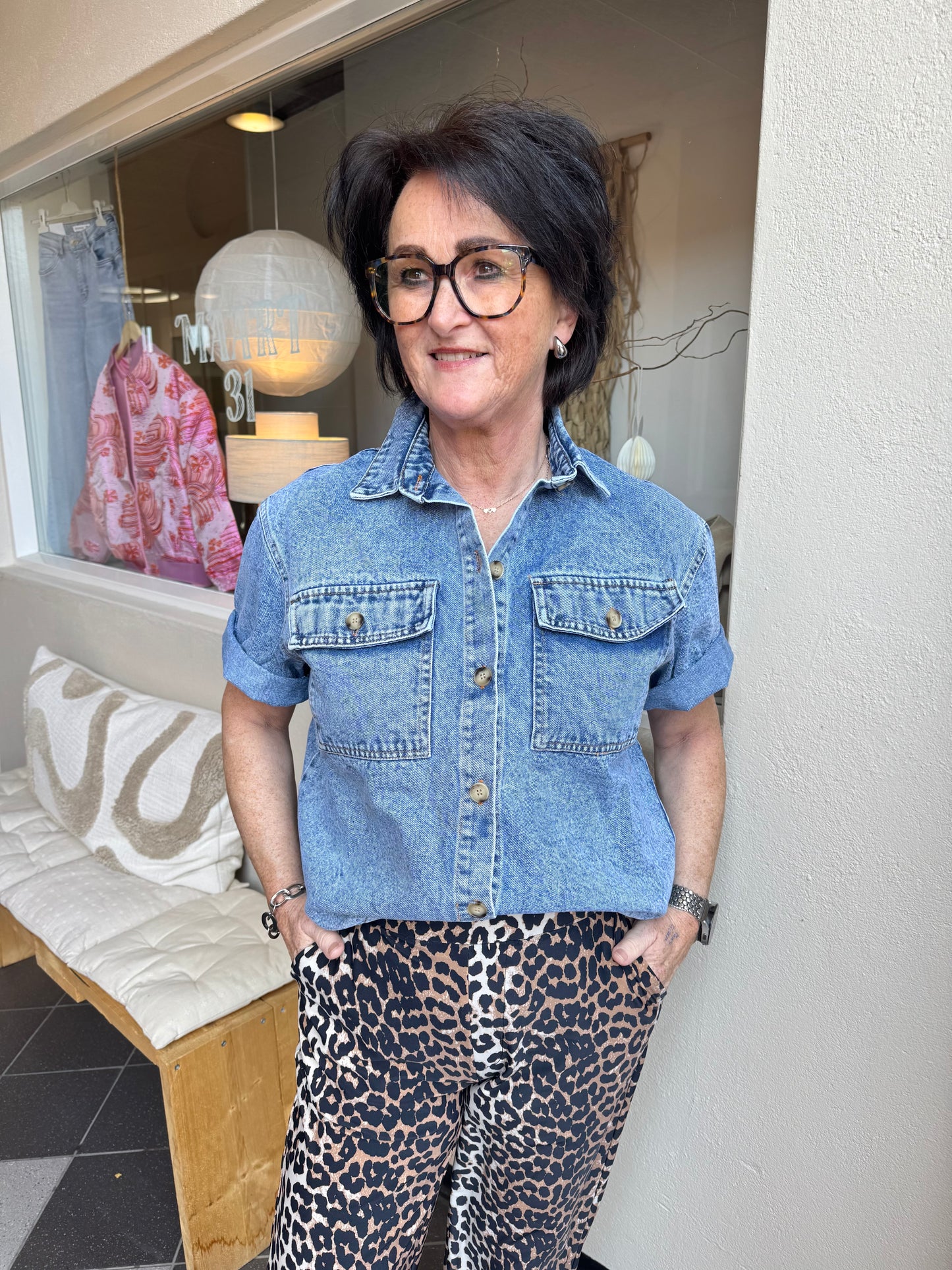 Jeansblouse Caro