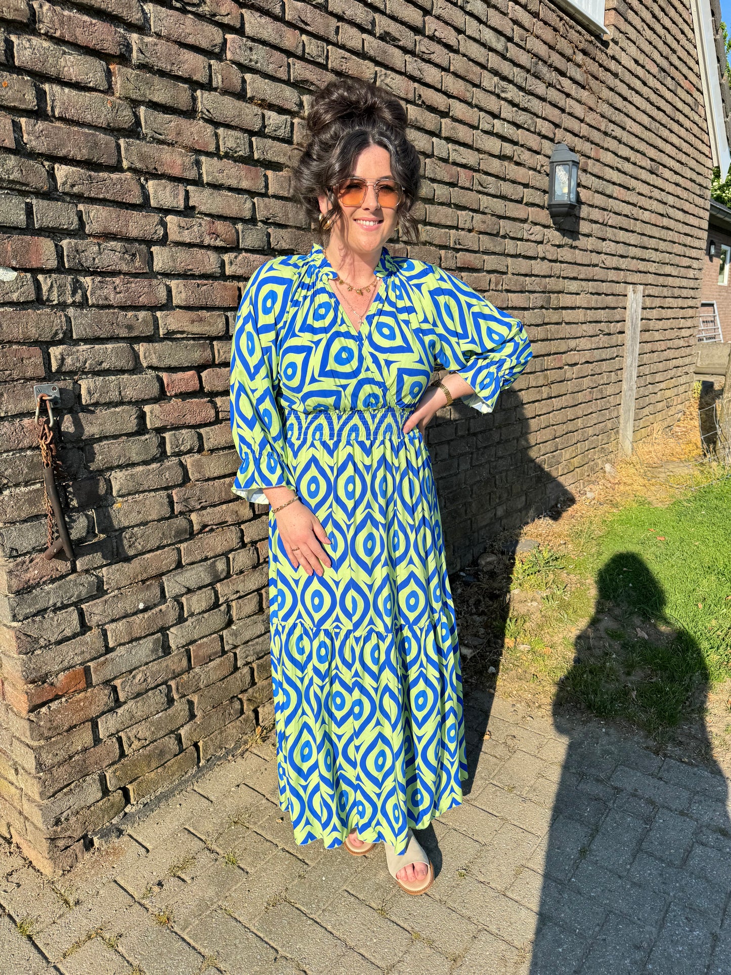 Jurk Mabel Lime