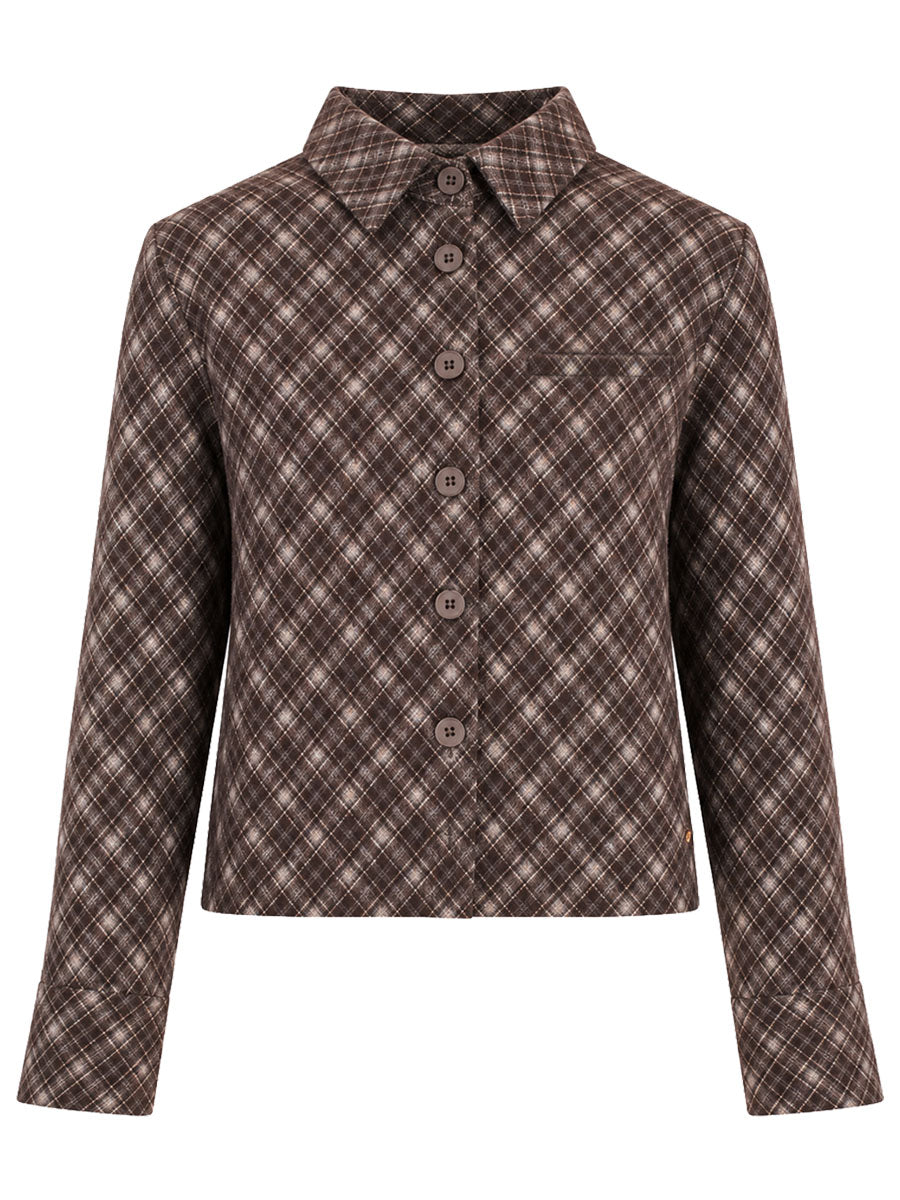 Blouse Lola Bruin/blauw