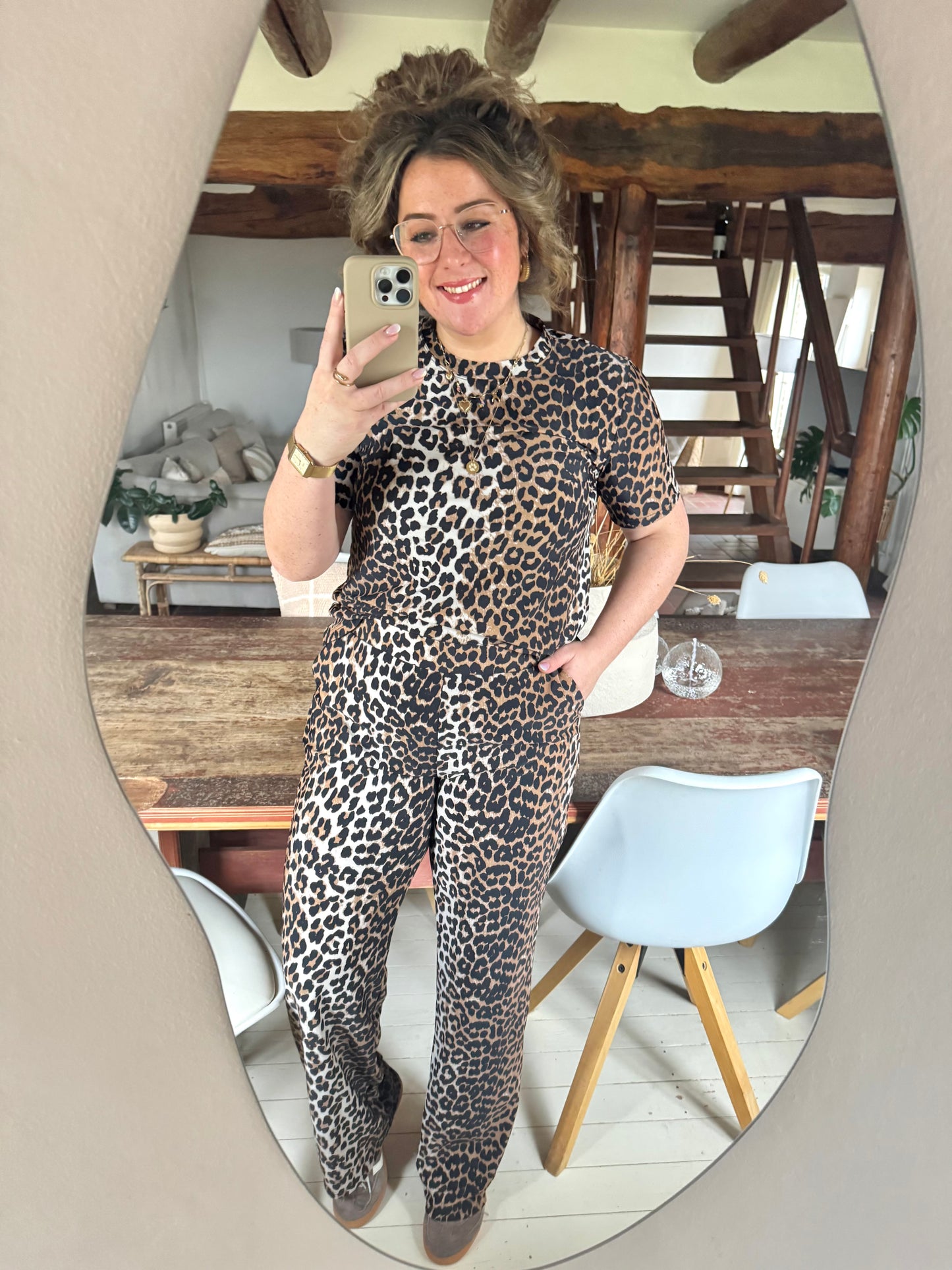 Broek Travel leopard