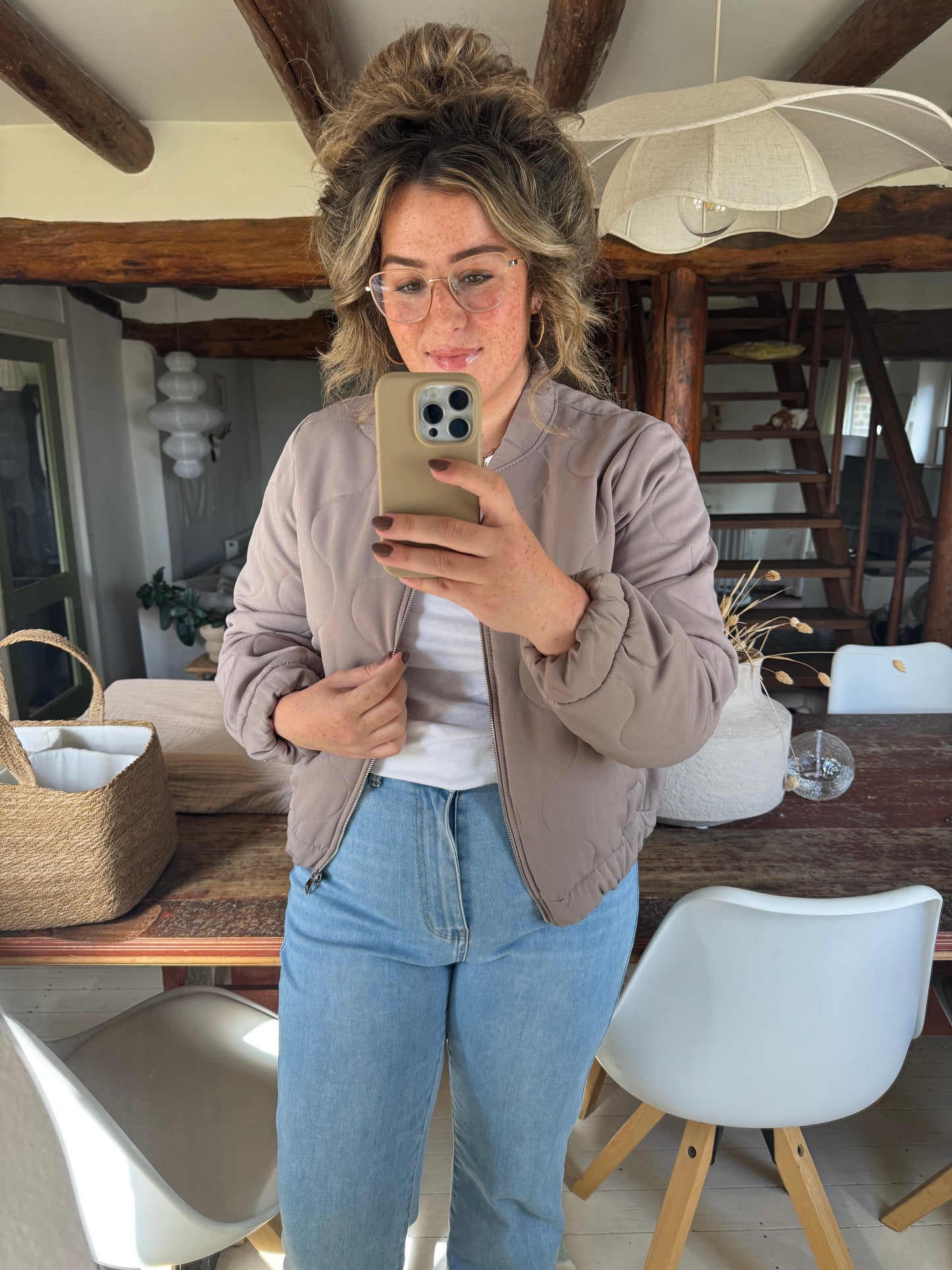 Bomber Juul Taupe