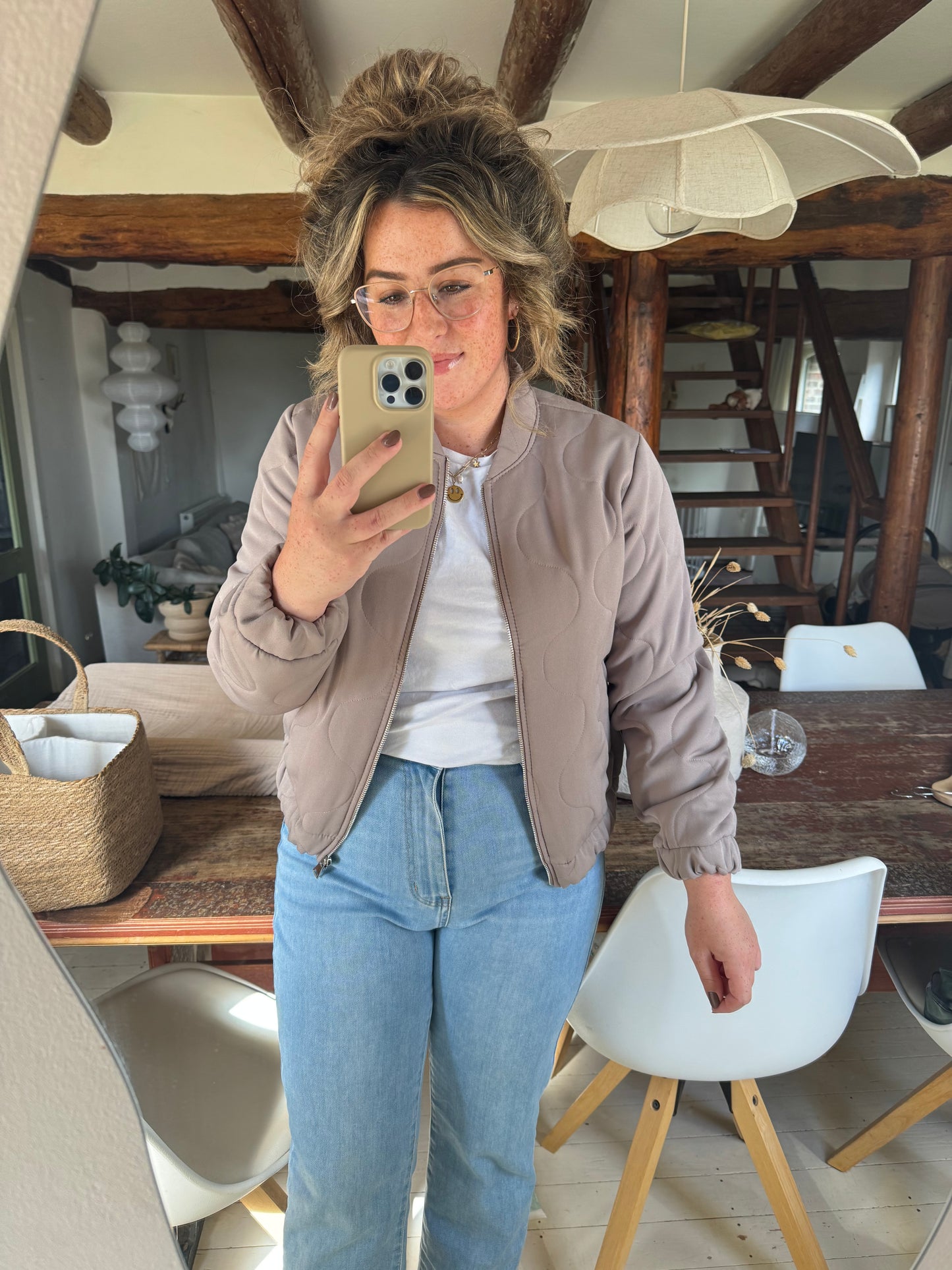 Bomber Juul Taupe