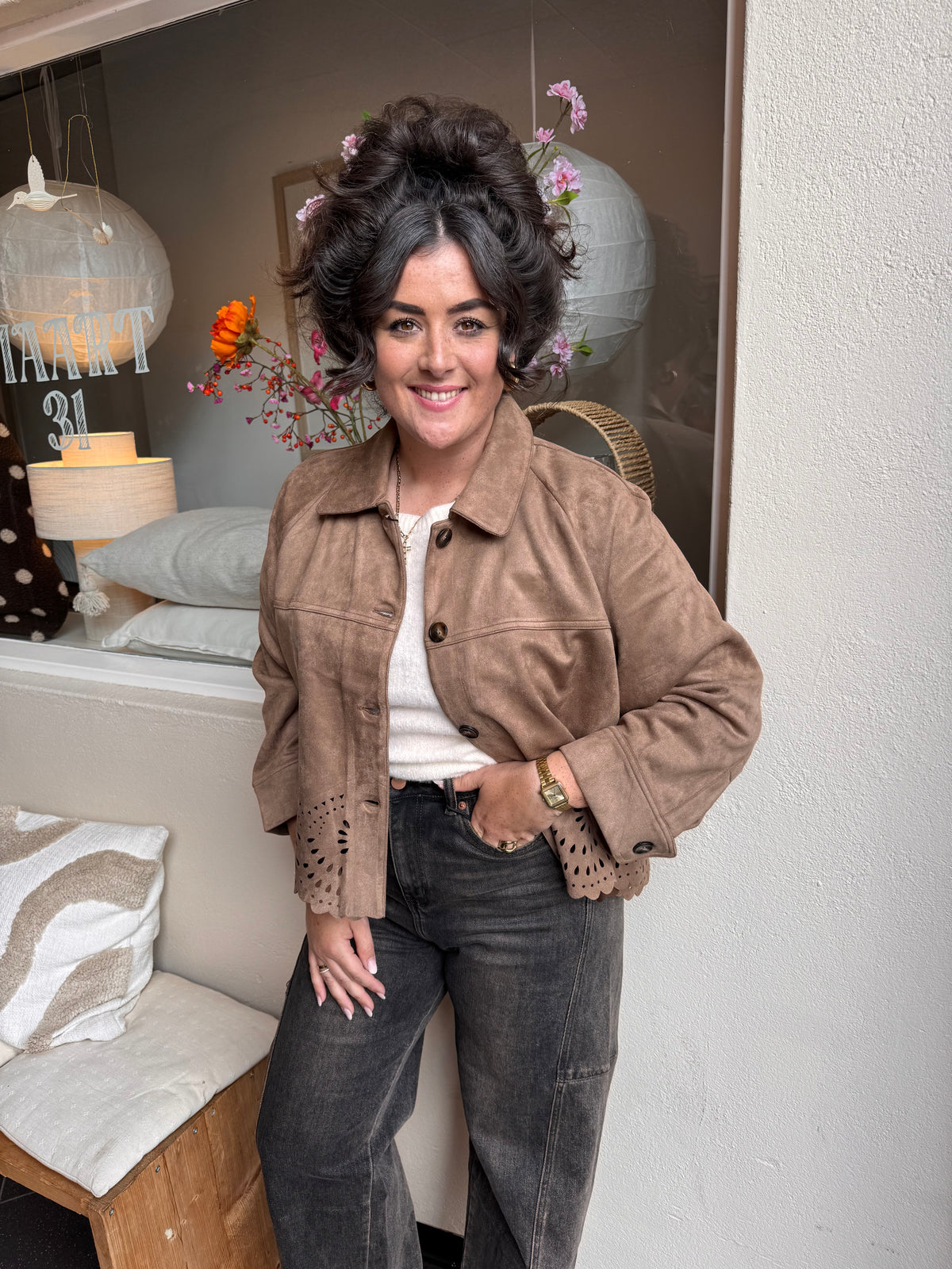 Jas Suède beige