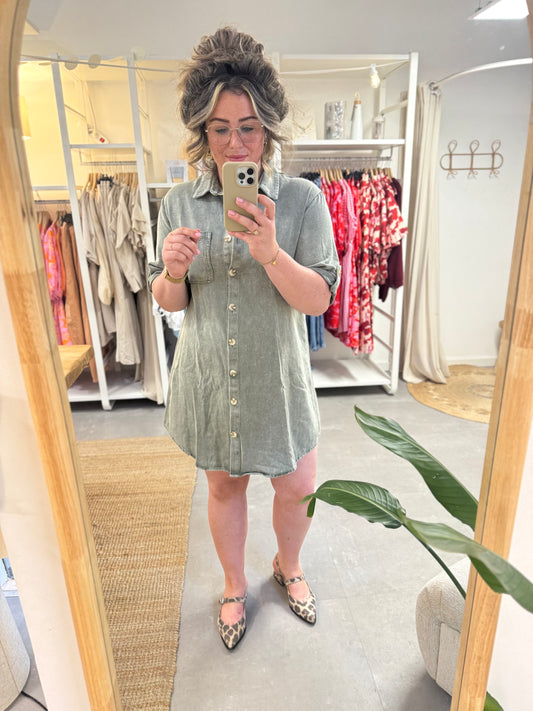 Jurk Amy Legergroen