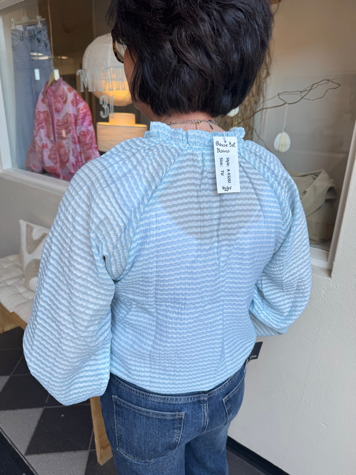 Blouse Jet blauw