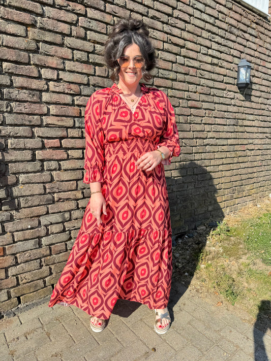 Jurk Mabel Koraal