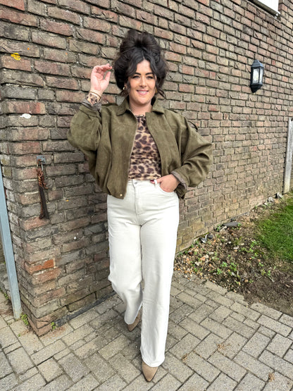 Jas Saar Legergroen
