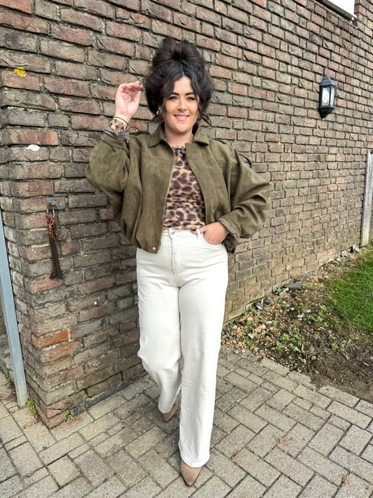 Jas Saar Legergroen