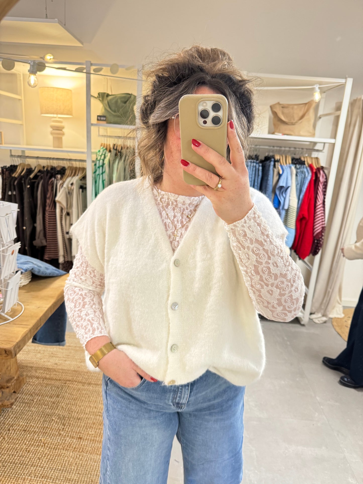 Gilet Caro Wit
