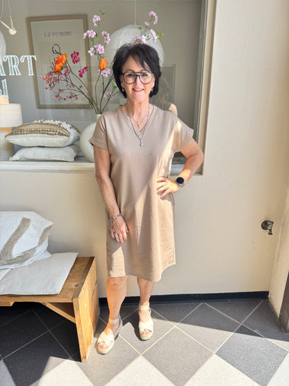 Jurk Solana Taupe