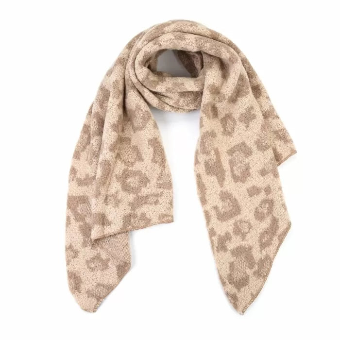 Sjaal Leopard Beige