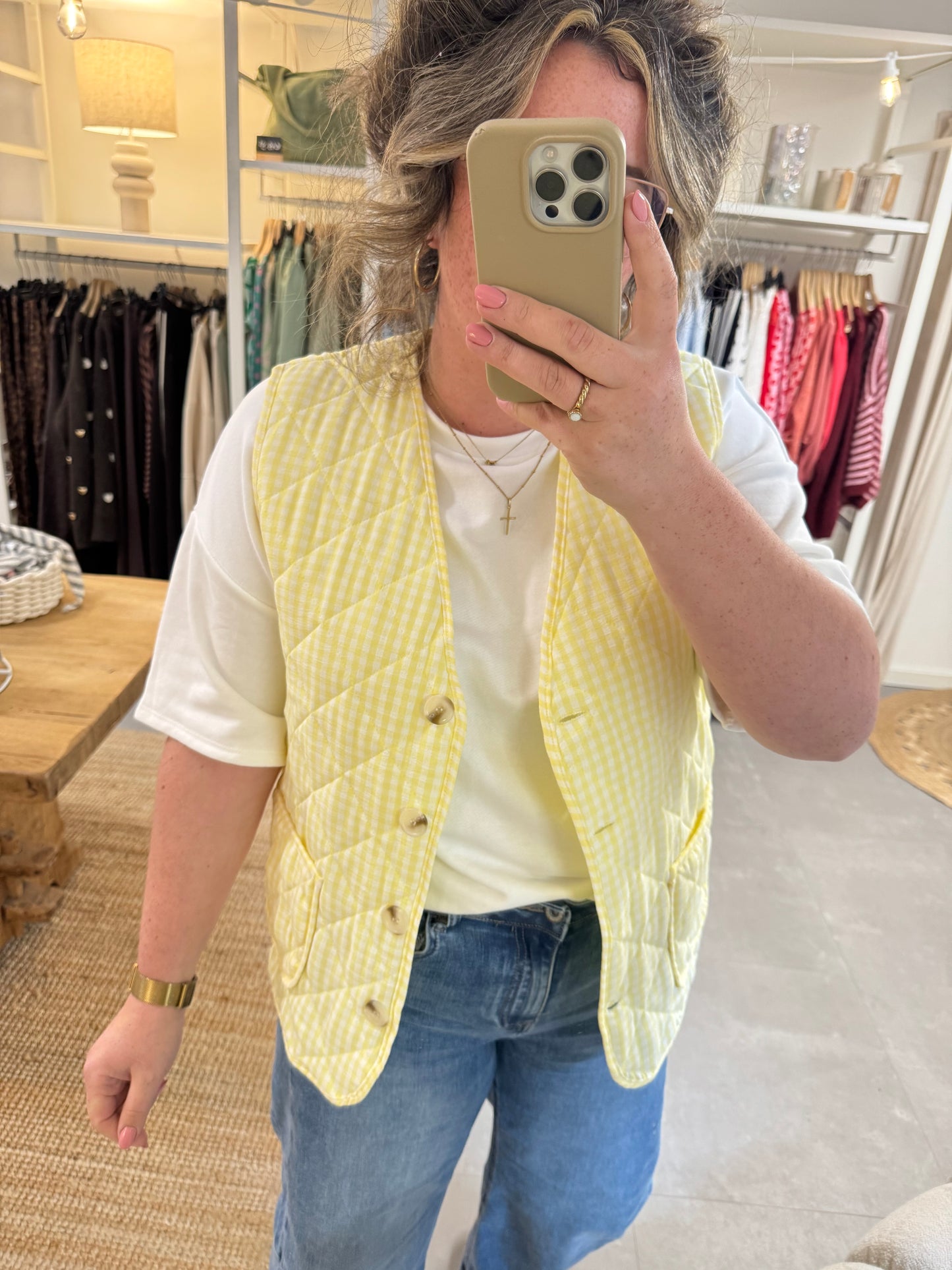 Gilet Moos geel