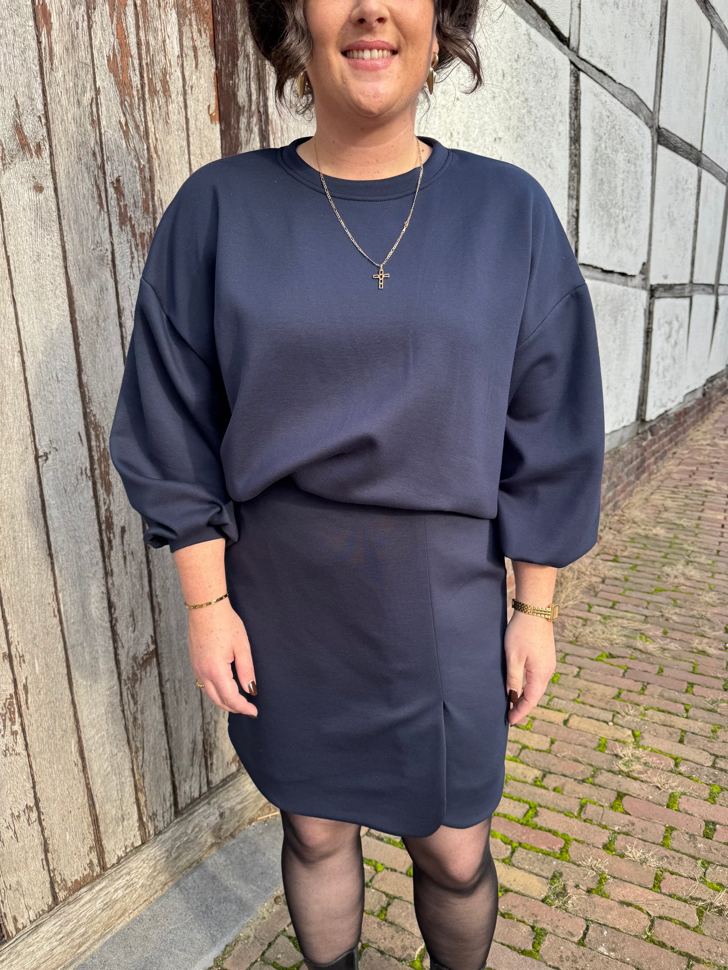 Trui Fien Donkerblauw