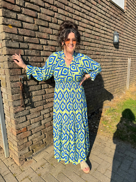 Jurk Mabel Lime