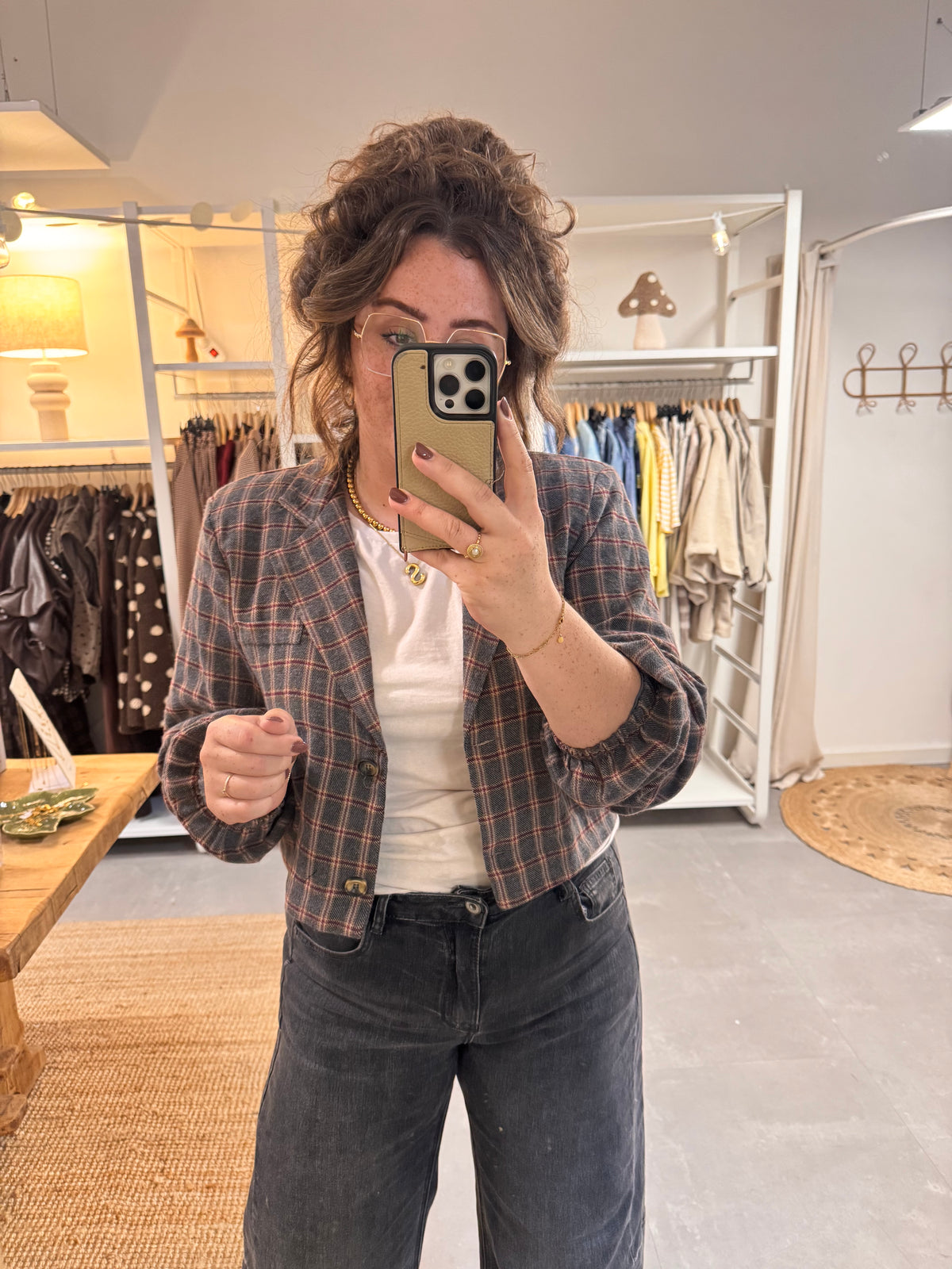 Blazer Nora grijs