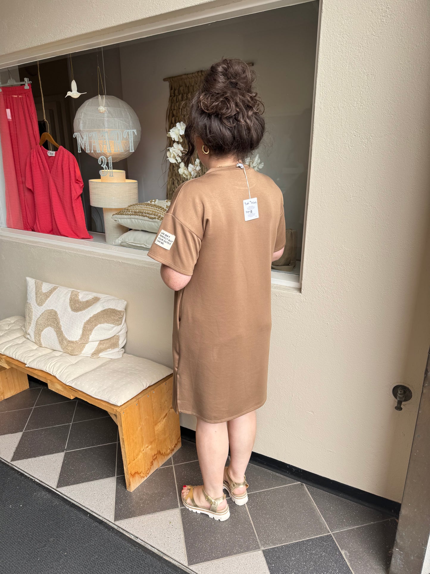 Jurk Melody Camel