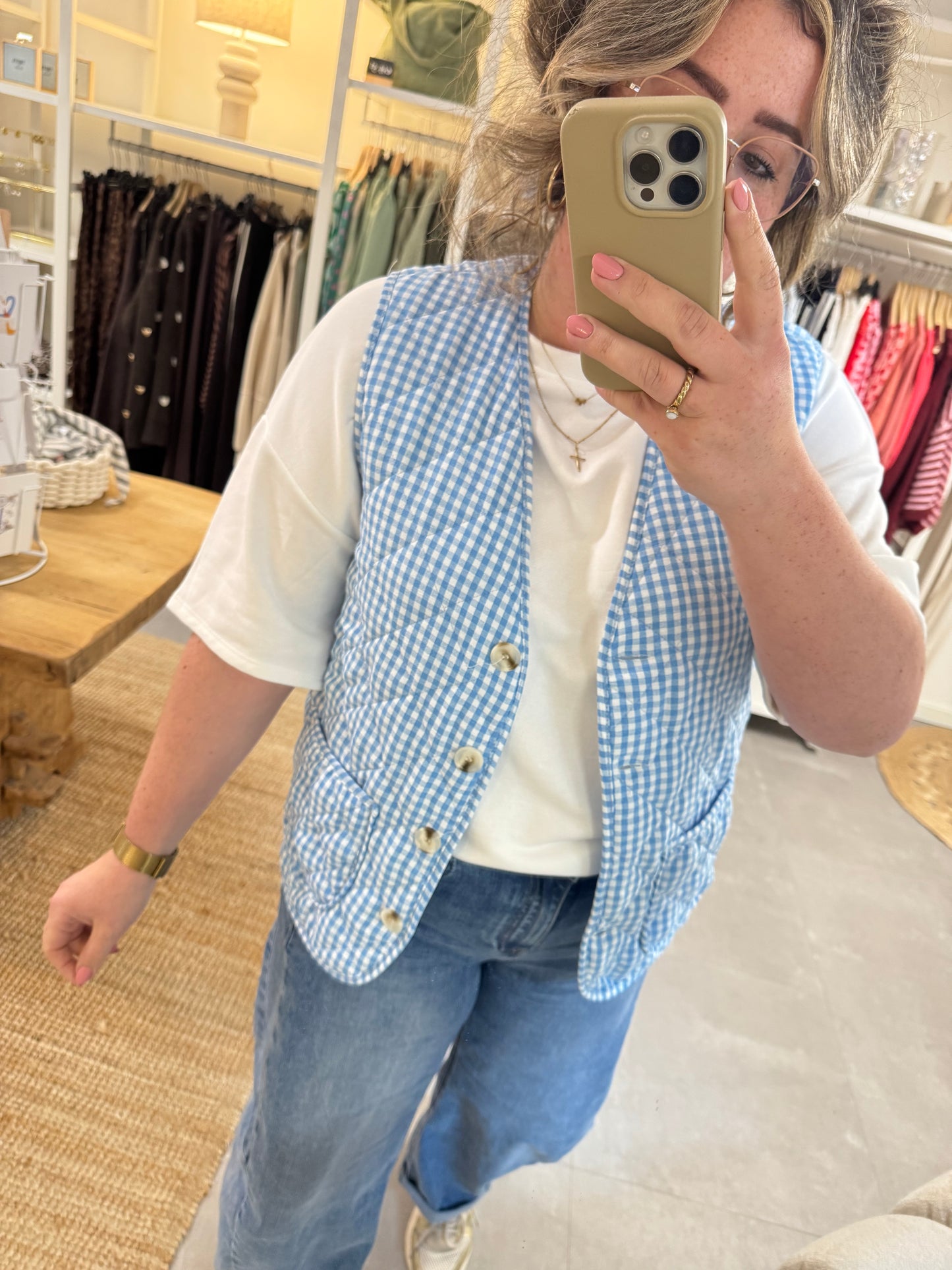Gilet Moos Blauw