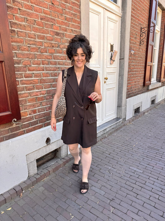 Jurk Suze bruin