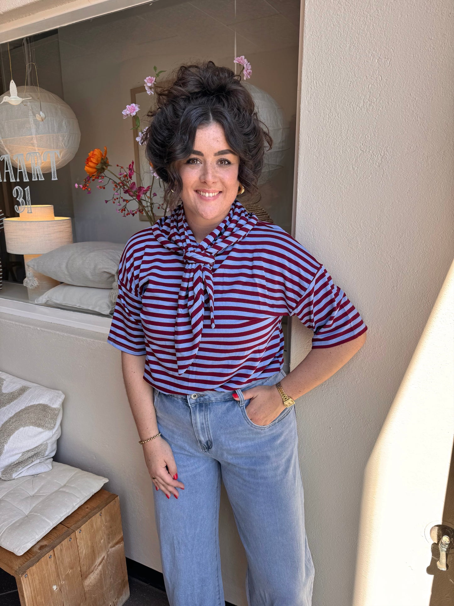 Top Chloe Blauw