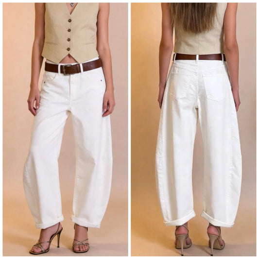 Jeans Barrel  off-white
