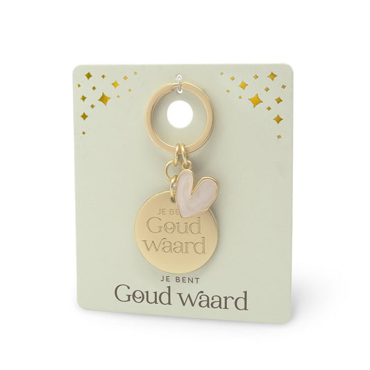 Sleutelhanger ´Jij bent goud waard´