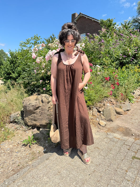 Jurk Emma Bruin