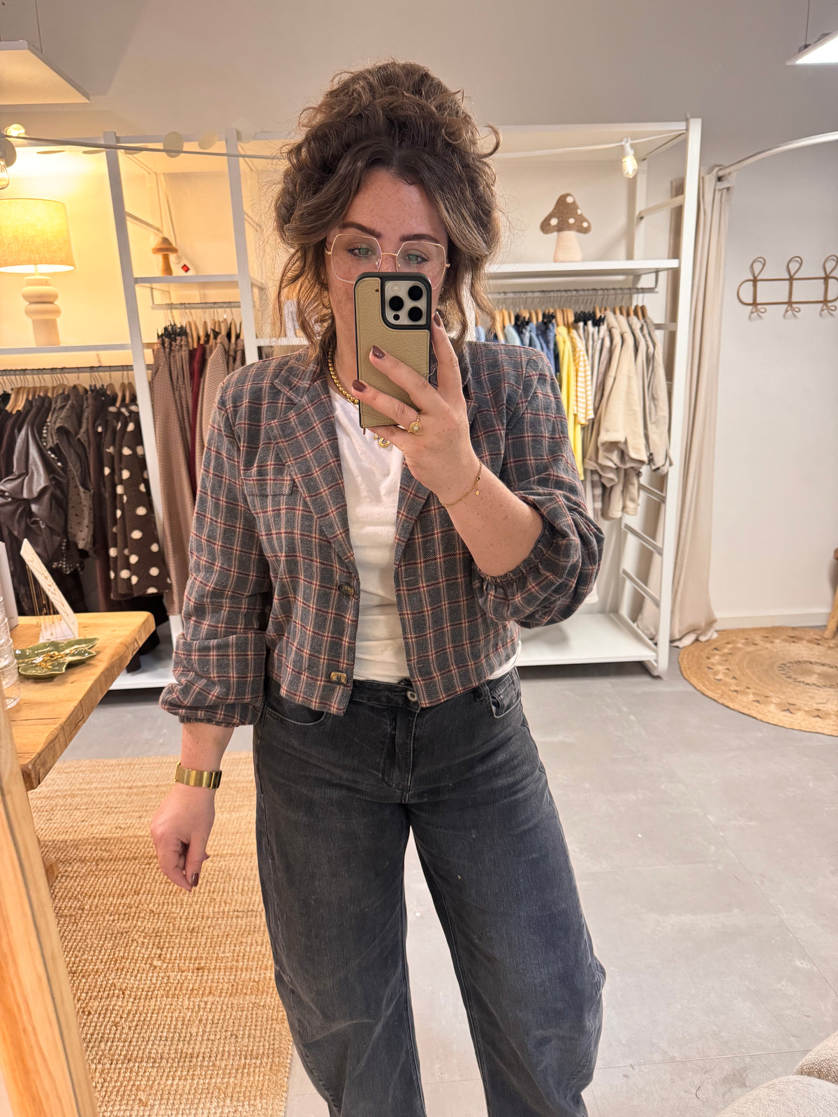 Blazer Nora grijs