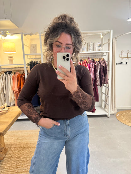 Trui Eva - Bruin
