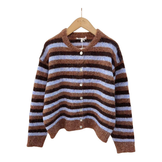 Vest Pleun blauw/bruin