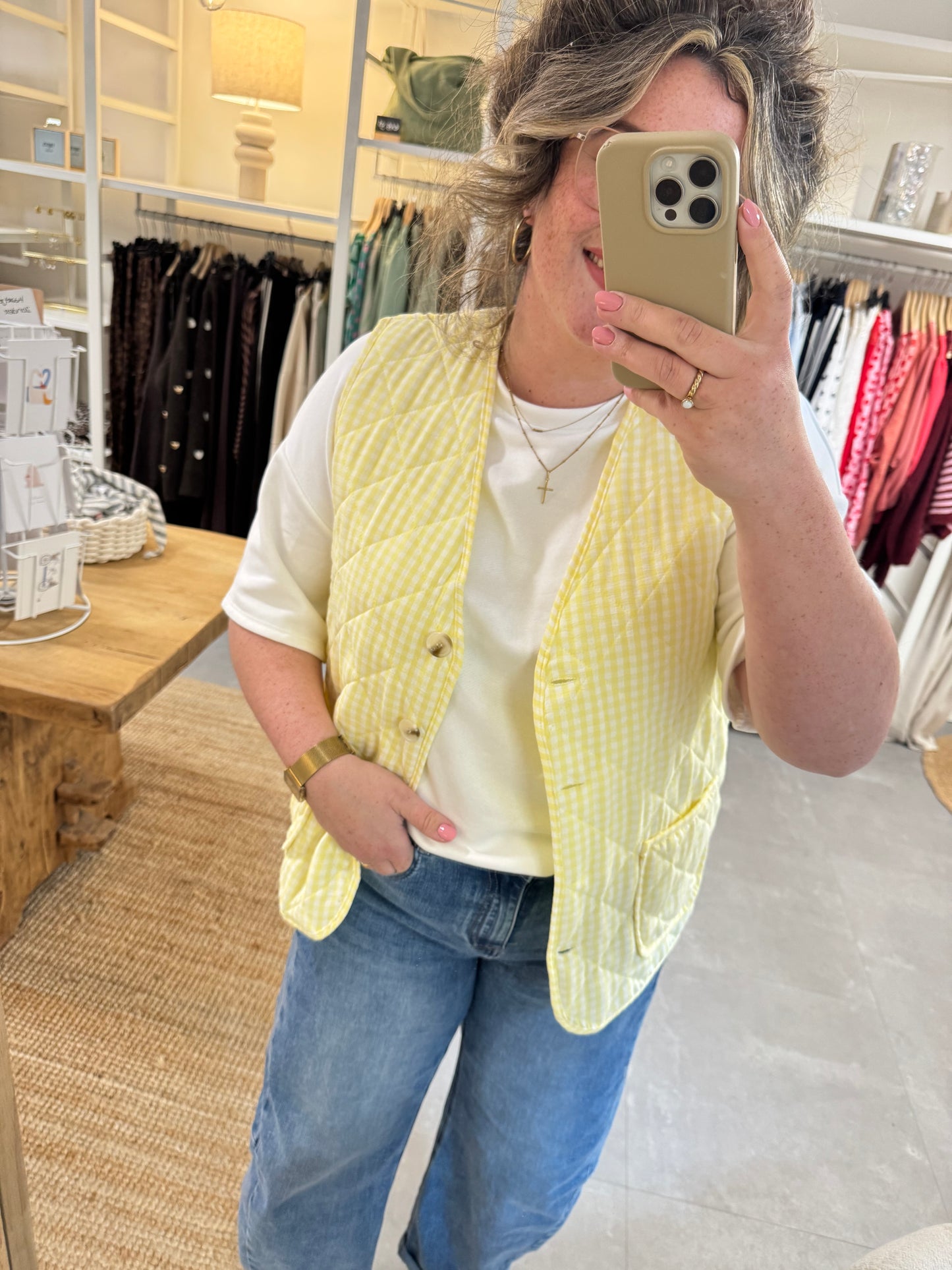 Gilet Moos geel