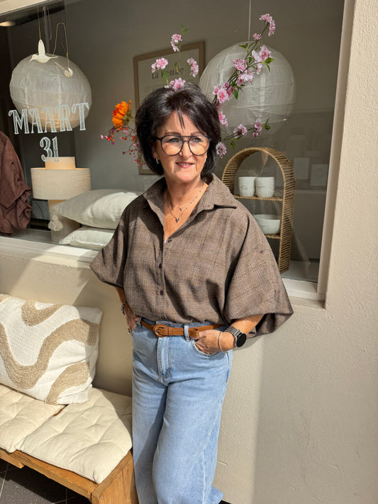 Blouse Sofie bruin