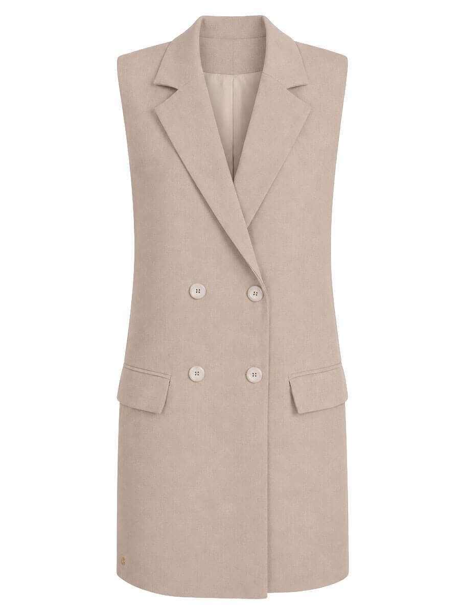 Jurk Suze taupe