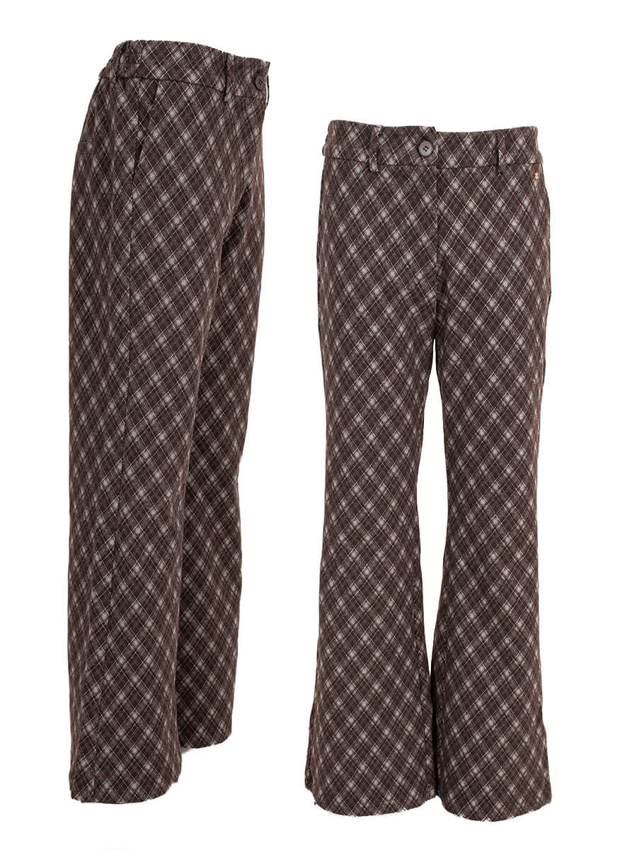Broek Lola bruin/blauw