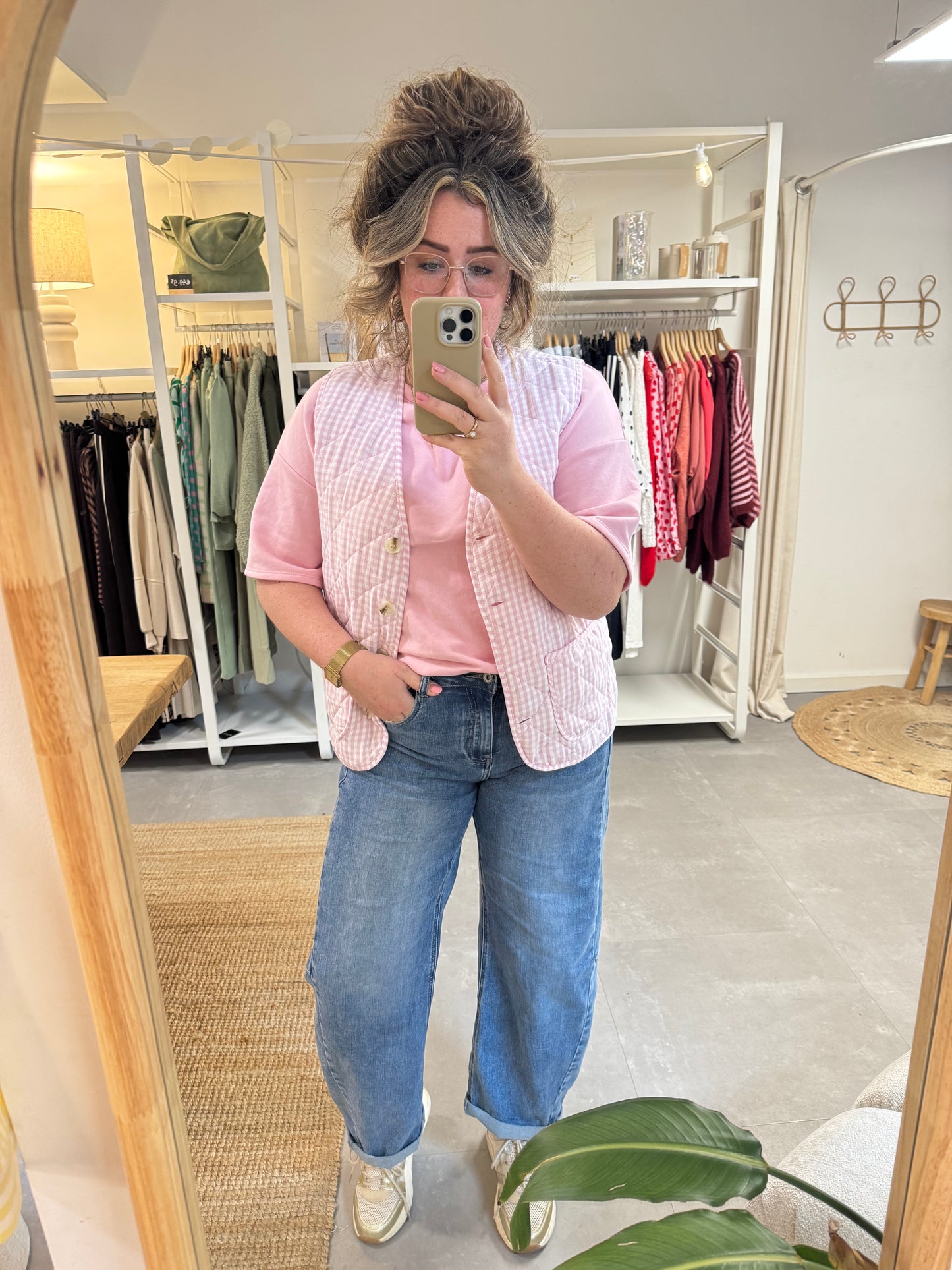 Gilet Moos roze