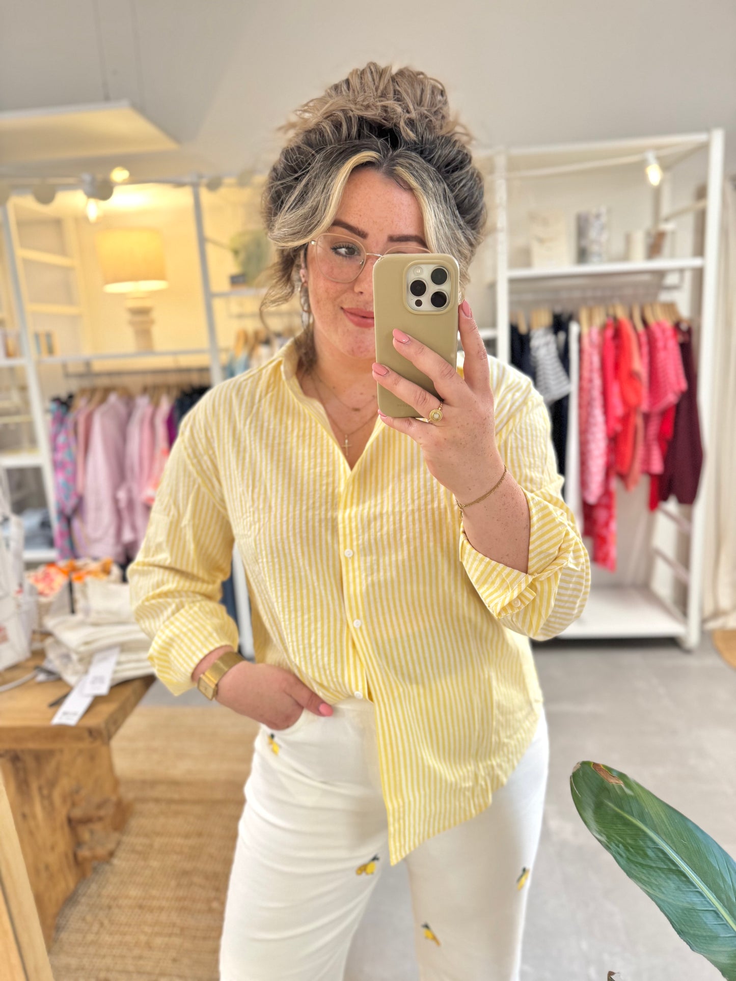 Blouse Ciao bella geel
