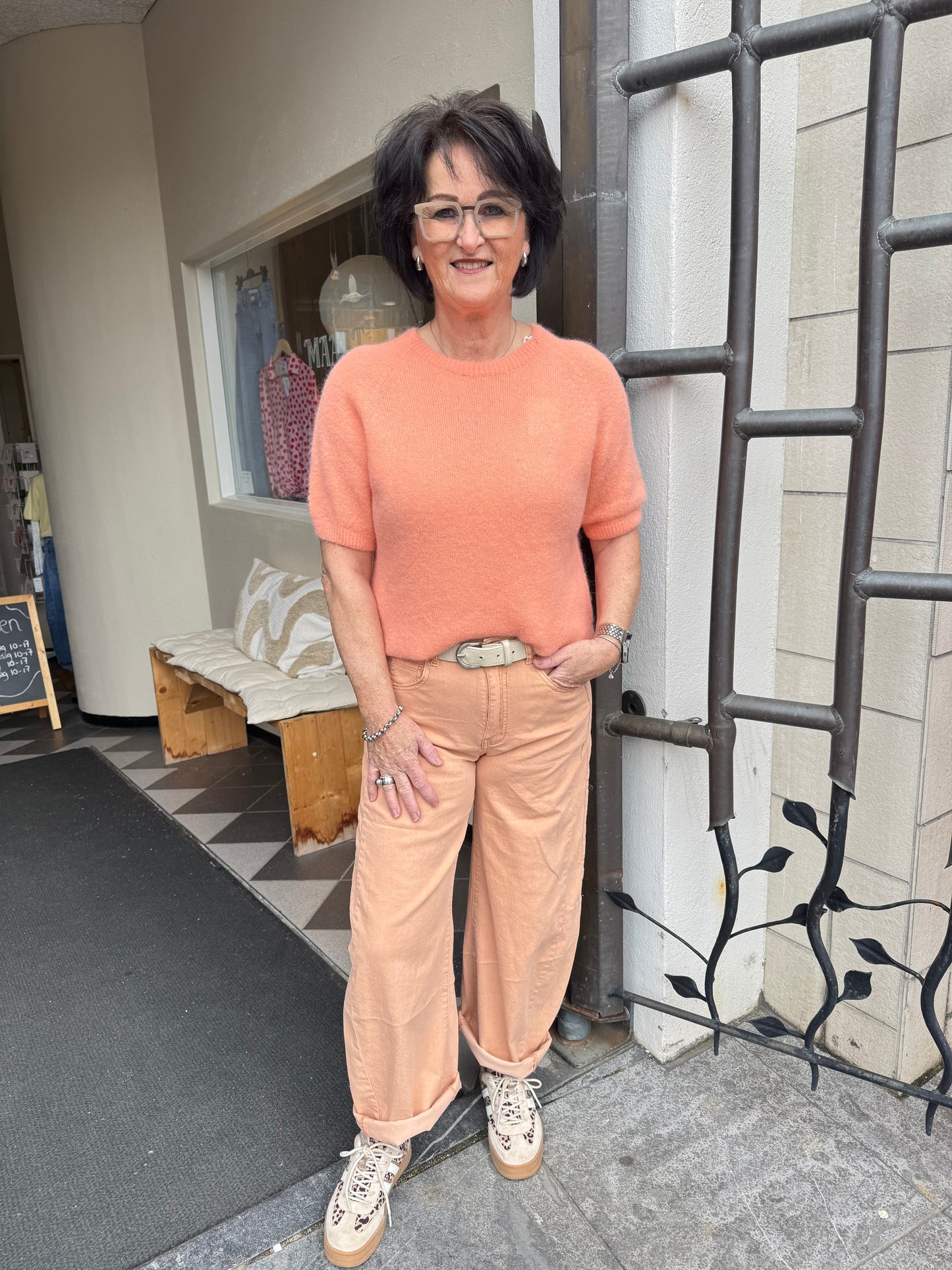 Jeans Barrel oranje