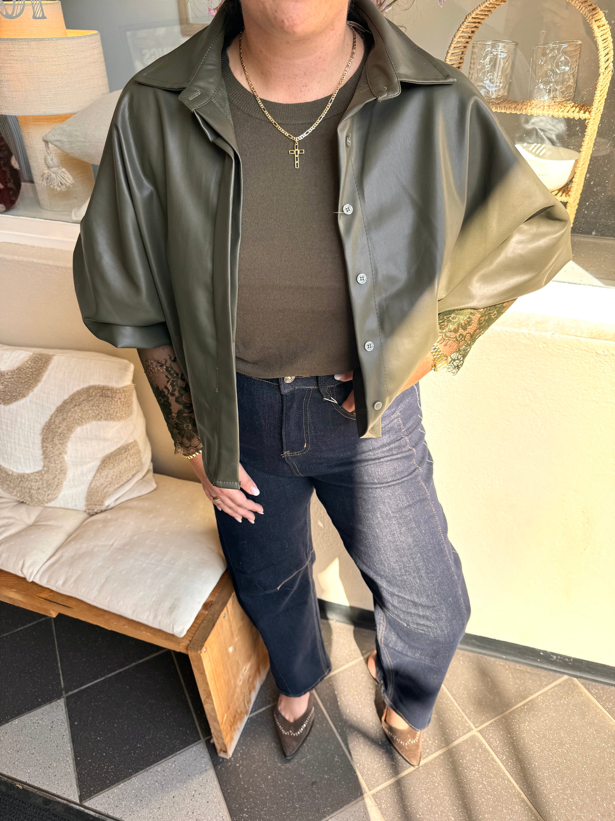 Blouse Sara Legergroen
