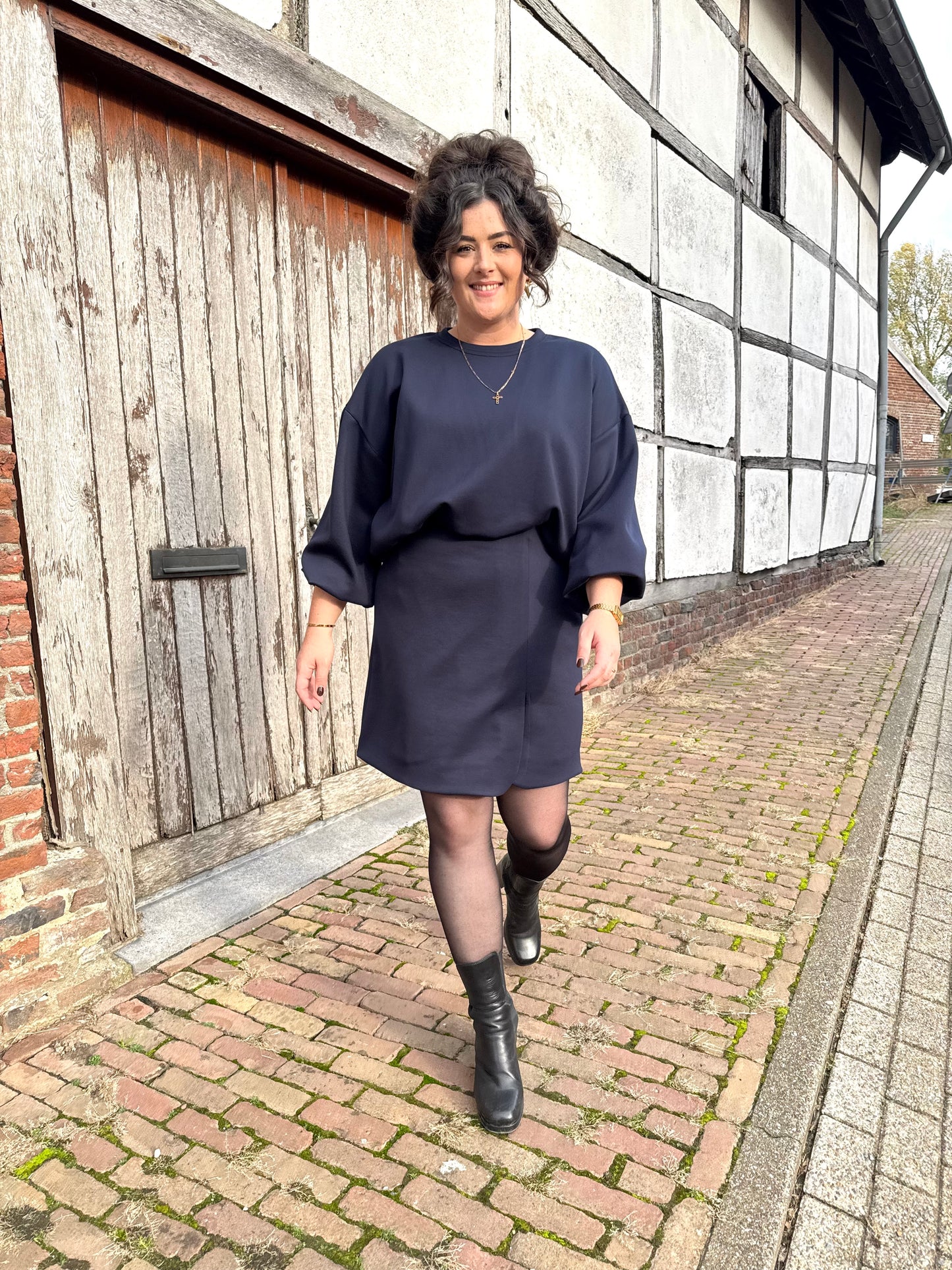 Trui Fien Donkerblauw