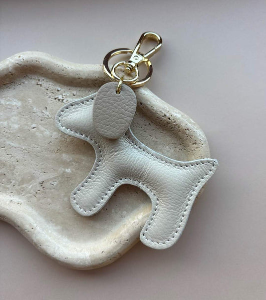 Sleutelhanger HOND Beige
