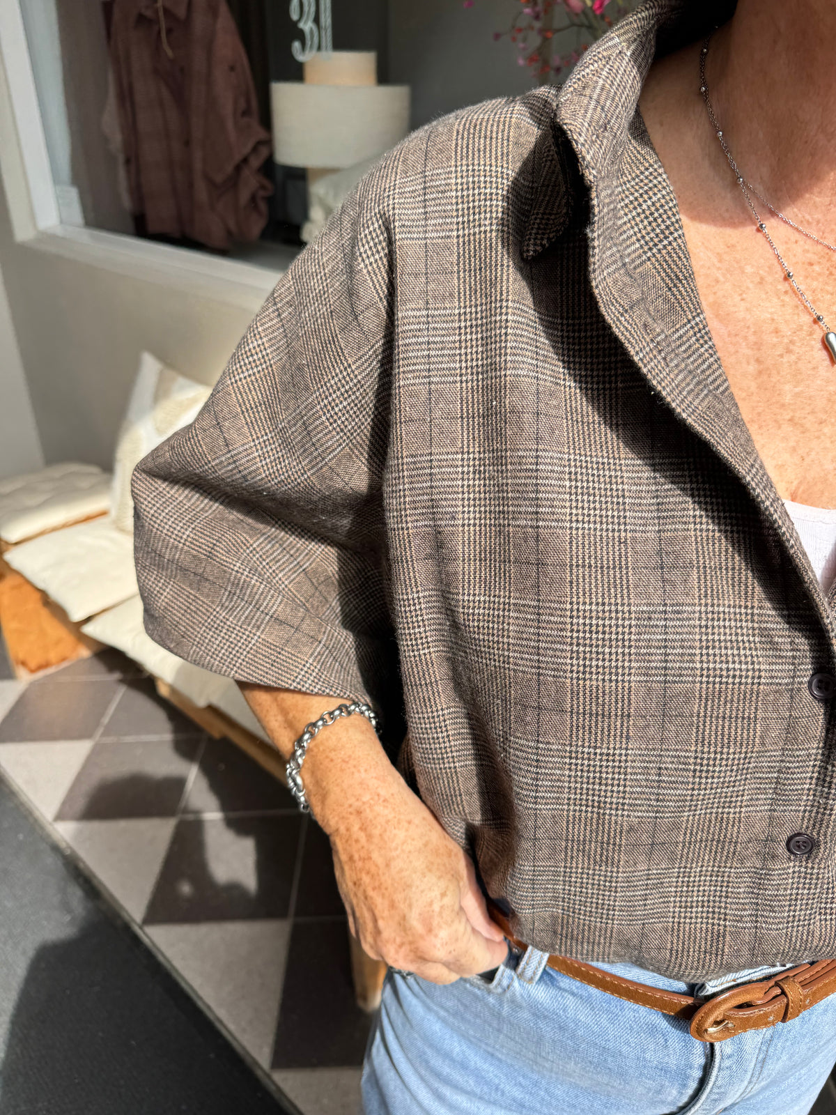 Blouse Sofie bruin