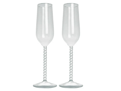 Champagne glas bubbels